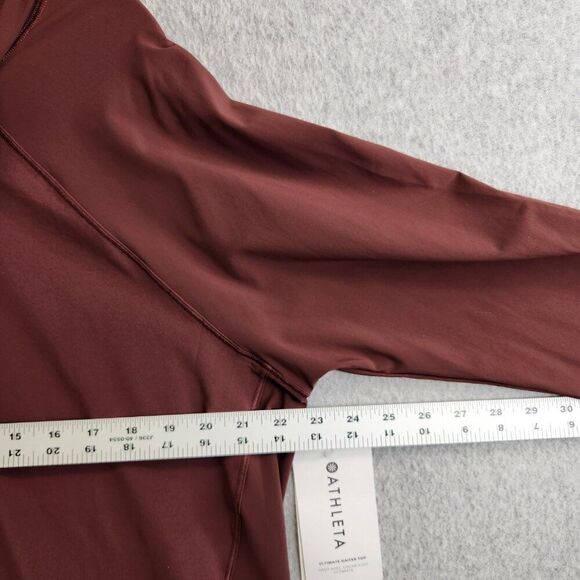 Athleta Top Womens XL Brown Ultimate Gaiter Running Cycling Bike Trail Riding - Picture 8 of 16